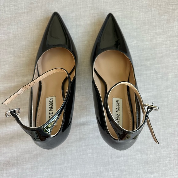 Steve Madden VAYDA black Pointed Toe Pumps size 8 - Picture 7 of 9